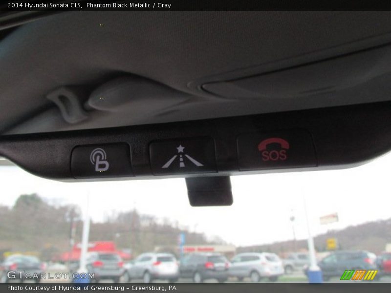 Phantom Black Metallic / Gray 2014 Hyundai Sonata GLS