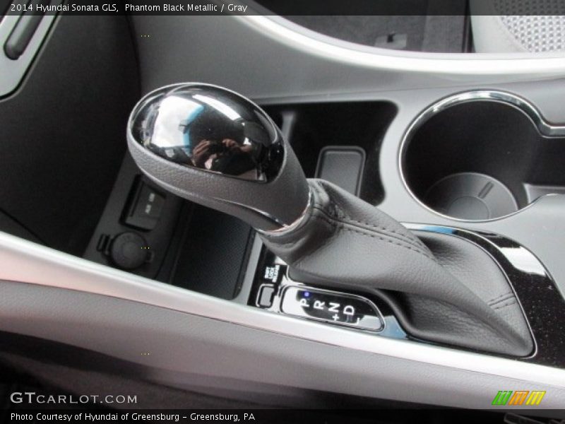 Phantom Black Metallic / Gray 2014 Hyundai Sonata GLS