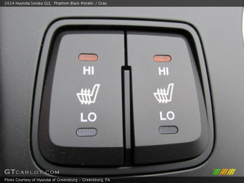 Phantom Black Metallic / Gray 2014 Hyundai Sonata GLS