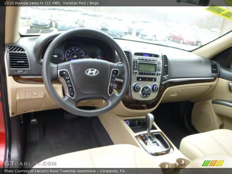 Venetian Red / Beige 2010 Hyundai Santa Fe GLS 4WD