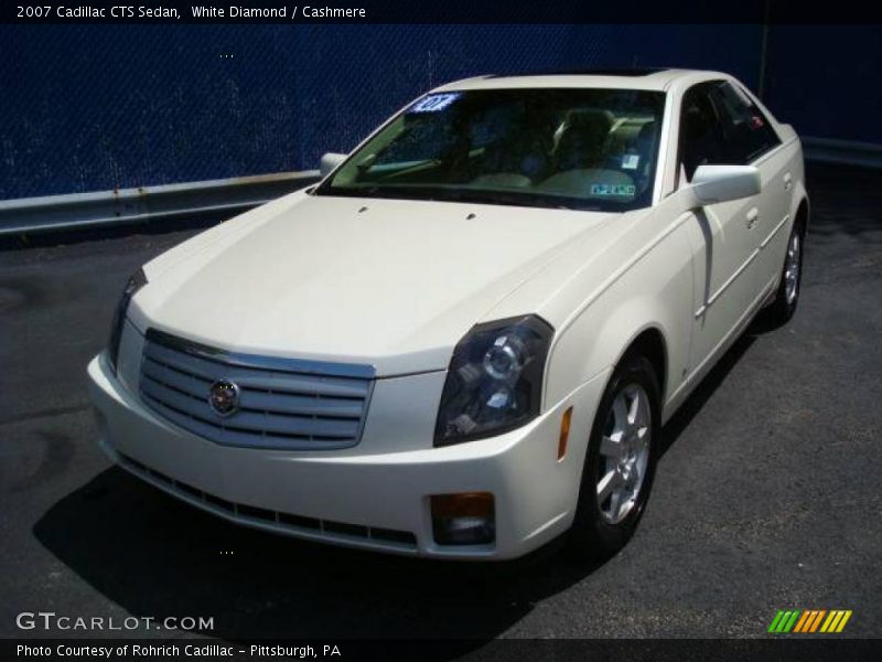 White Diamond / Cashmere 2007 Cadillac CTS Sedan