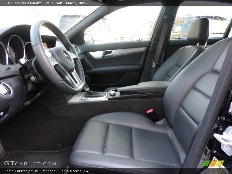 Black / Black 2013 Mercedes-Benz C 250 Sport