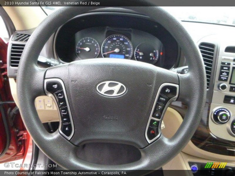 Venetian Red / Beige 2010 Hyundai Santa Fe GLS 4WD