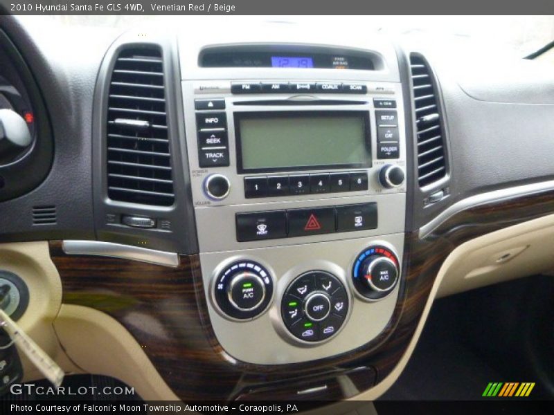 Venetian Red / Beige 2010 Hyundai Santa Fe GLS 4WD