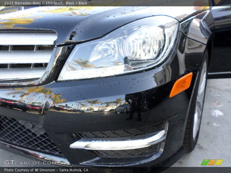Black / Black 2013 Mercedes-Benz C 250 Sport