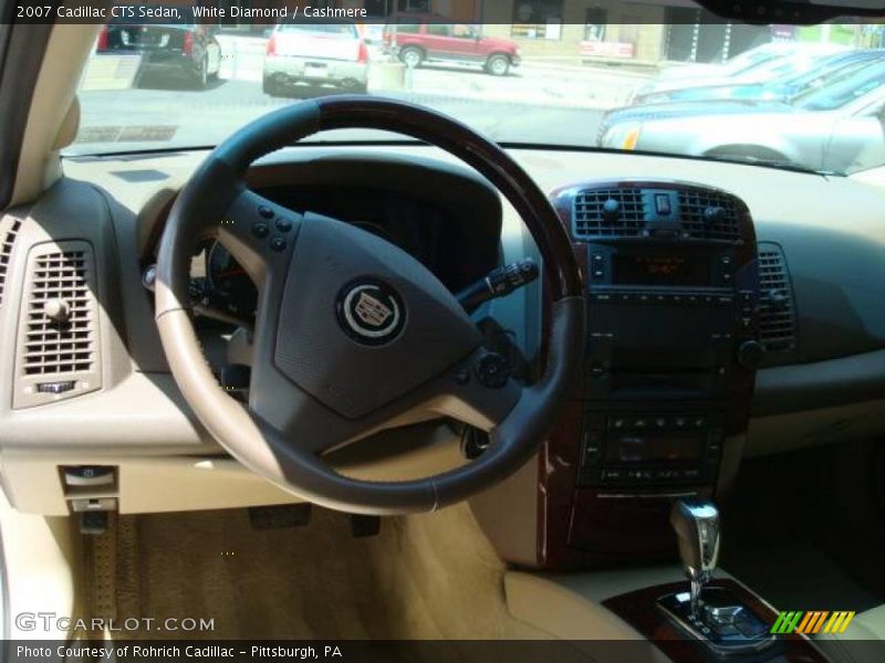 White Diamond / Cashmere 2007 Cadillac CTS Sedan