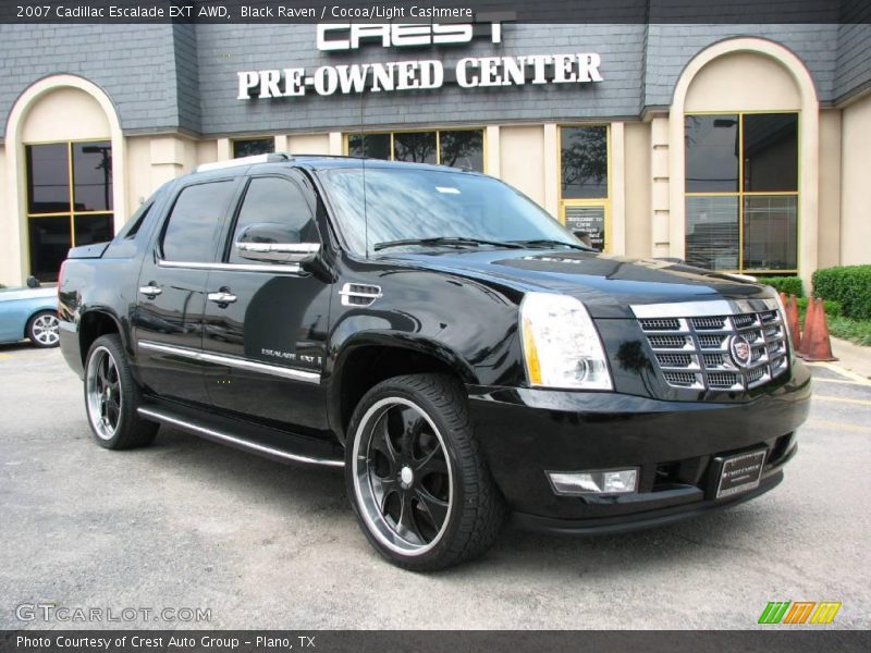 Black Raven / Cocoa/Light Cashmere 2007 Cadillac Escalade EXT AWD