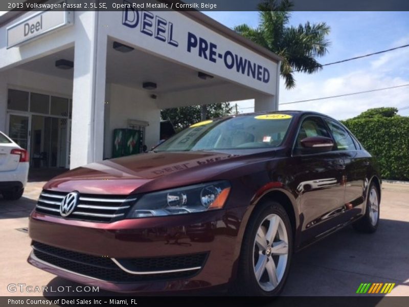 Opera Red Metallic / Cornsilk Beige 2013 Volkswagen Passat 2.5L SE