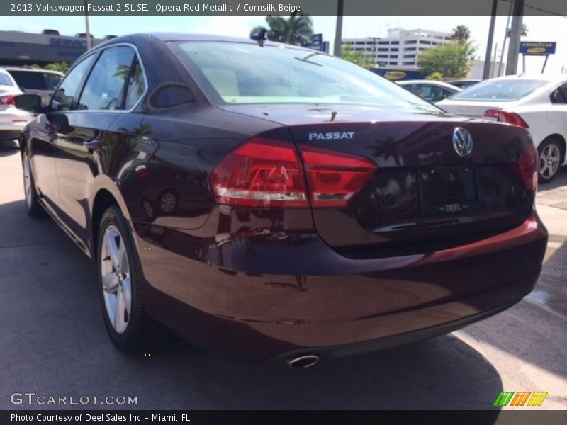 Opera Red Metallic / Cornsilk Beige 2013 Volkswagen Passat 2.5L SE