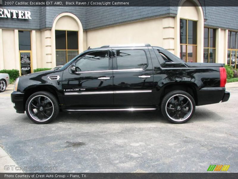 Black Raven / Cocoa/Light Cashmere 2007 Cadillac Escalade EXT AWD