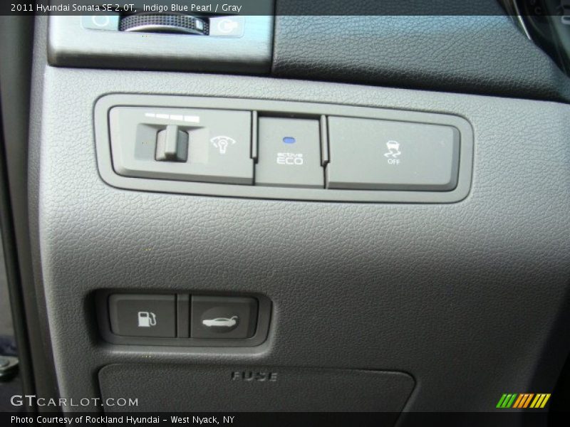 Indigo Blue Pearl / Gray 2011 Hyundai Sonata SE 2.0T