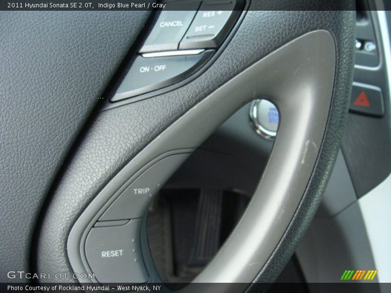 Indigo Blue Pearl / Gray 2011 Hyundai Sonata SE 2.0T