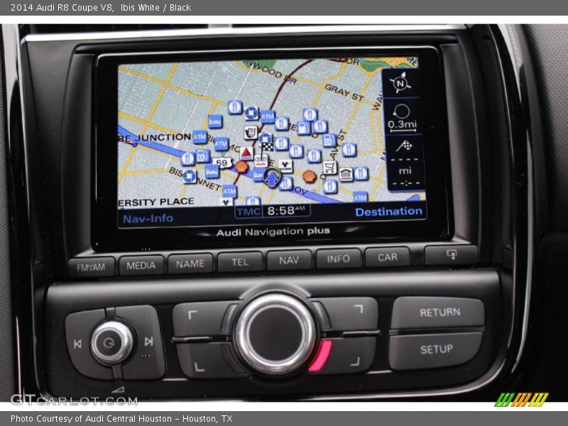 Navigation of 2014 R8 Coupe V8
