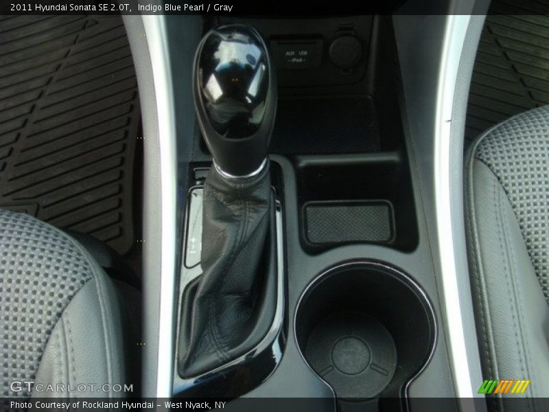 Indigo Blue Pearl / Gray 2011 Hyundai Sonata SE 2.0T
