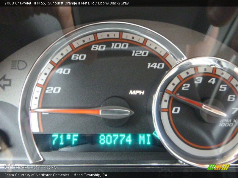 Sunburst Orange II Metallic / Ebony Black/Gray 2008 Chevrolet HHR SS
