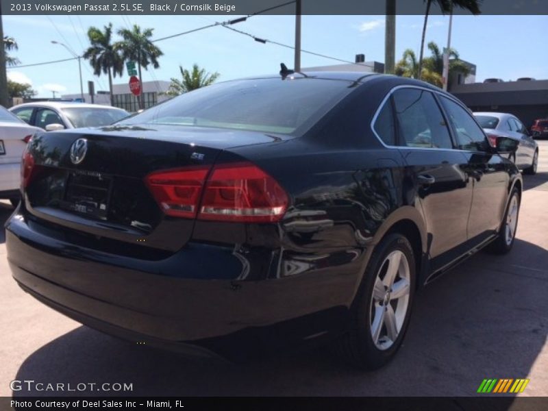 Black / Cornsilk Beige 2013 Volkswagen Passat 2.5L SE