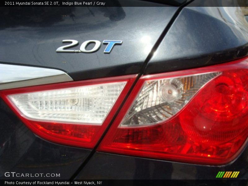 Indigo Blue Pearl / Gray 2011 Hyundai Sonata SE 2.0T