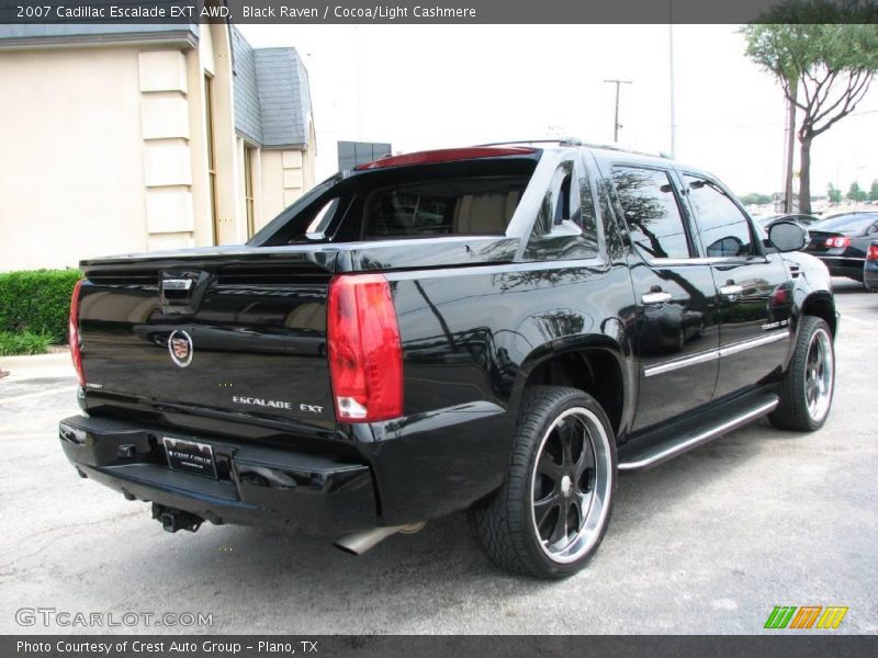 Black Raven / Cocoa/Light Cashmere 2007 Cadillac Escalade EXT AWD