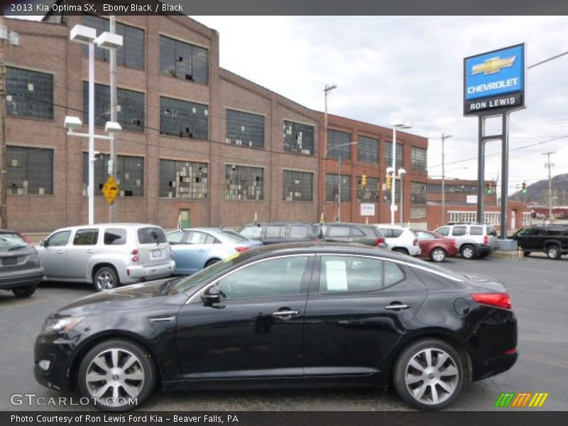 Ebony Black / Black 2013 Kia Optima SX