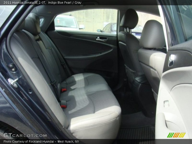 Indigo Blue Pearl / Gray 2011 Hyundai Sonata SE 2.0T