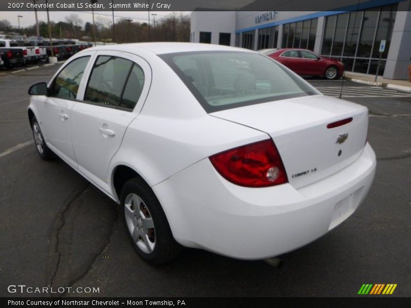 Summit White / Gray 2007 Chevrolet Cobalt LS Sedan