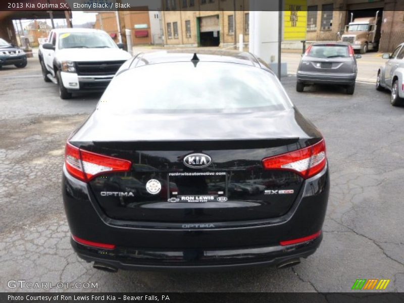 Ebony Black / Black 2013 Kia Optima SX