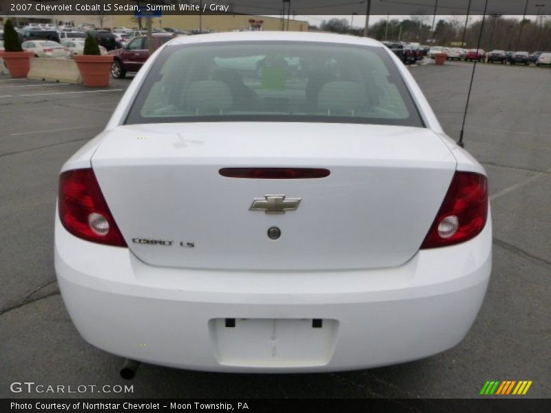 Summit White / Gray 2007 Chevrolet Cobalt LS Sedan