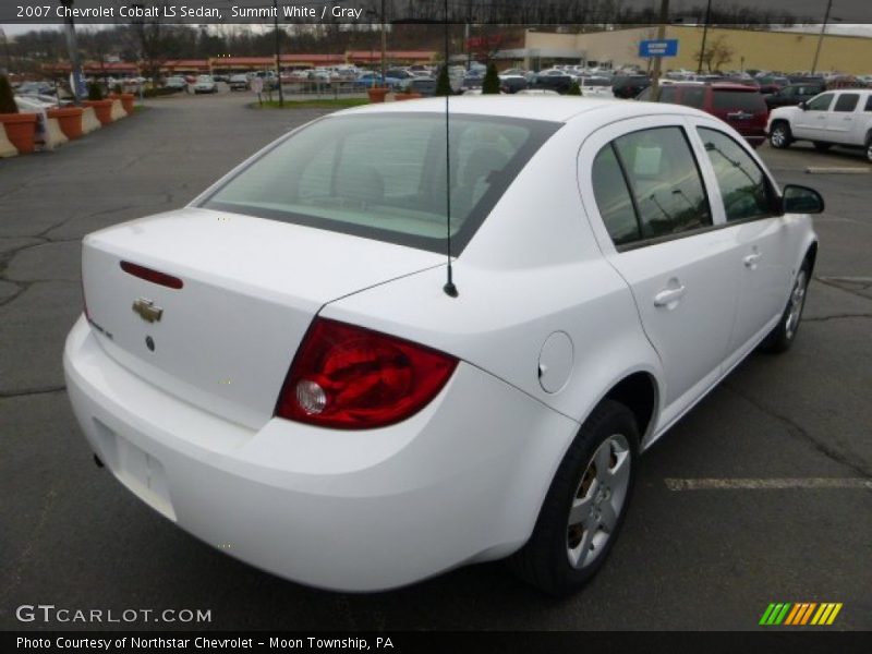 Summit White / Gray 2007 Chevrolet Cobalt LS Sedan