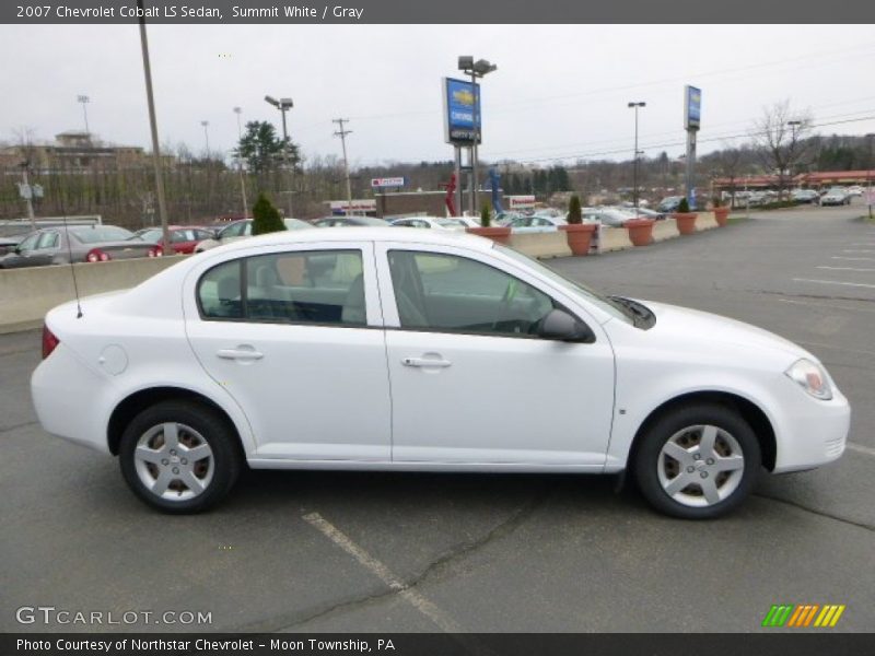 Summit White / Gray 2007 Chevrolet Cobalt LS Sedan