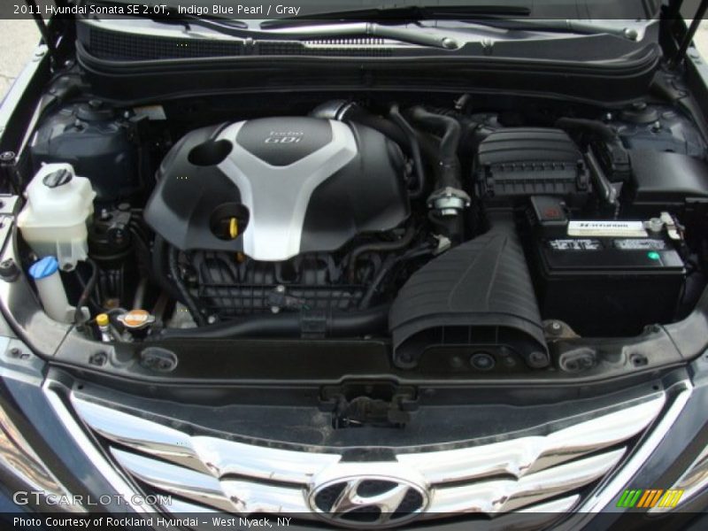 Indigo Blue Pearl / Gray 2011 Hyundai Sonata SE 2.0T