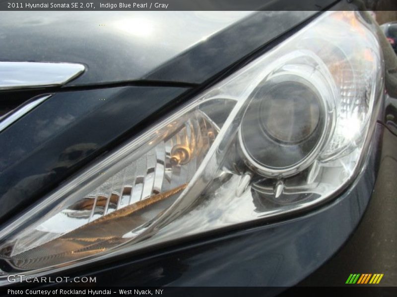 Indigo Blue Pearl / Gray 2011 Hyundai Sonata SE 2.0T