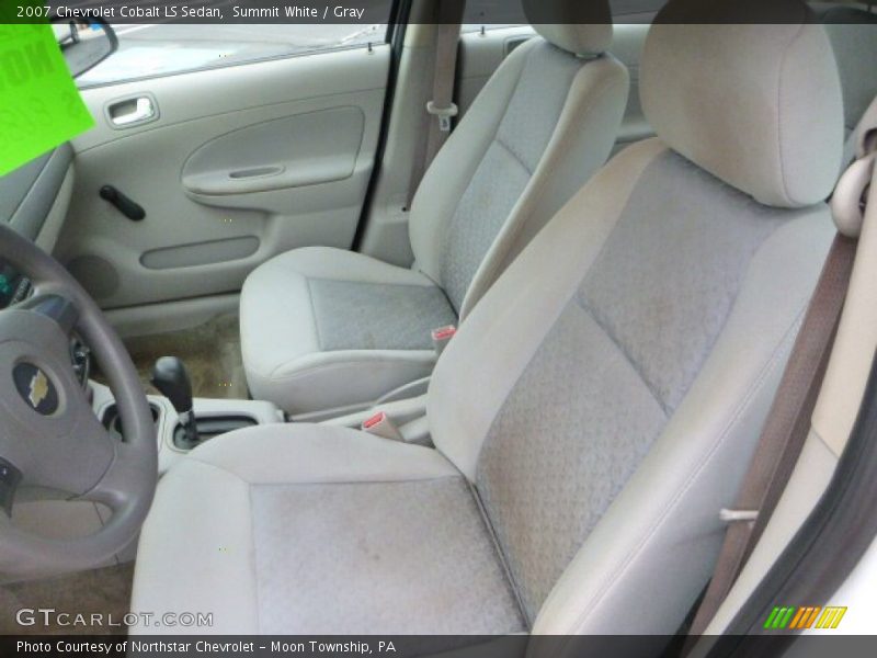 Summit White / Gray 2007 Chevrolet Cobalt LS Sedan