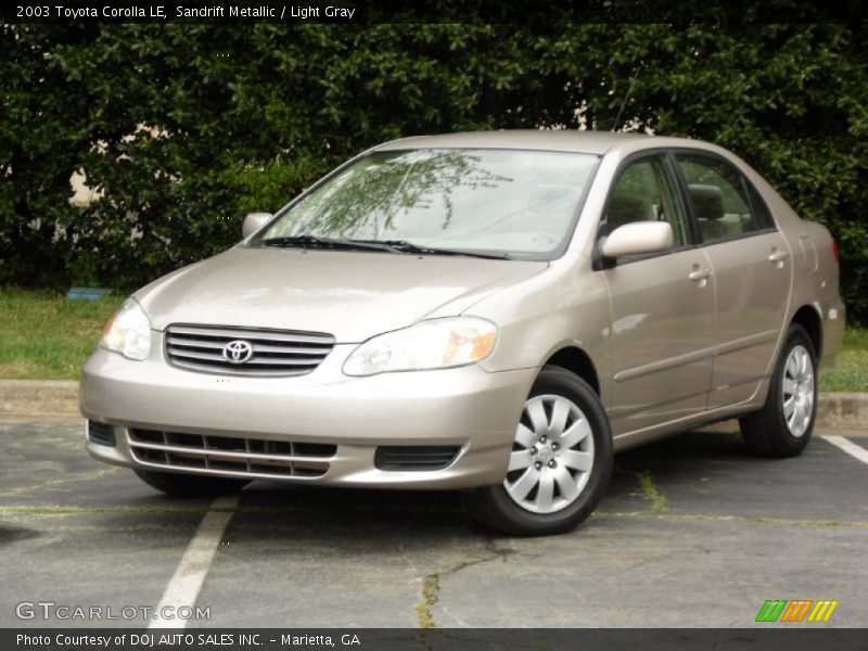 Sandrift Metallic / Light Gray 2003 Toyota Corolla LE