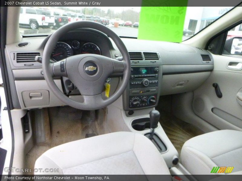 Summit White / Gray 2007 Chevrolet Cobalt LS Sedan