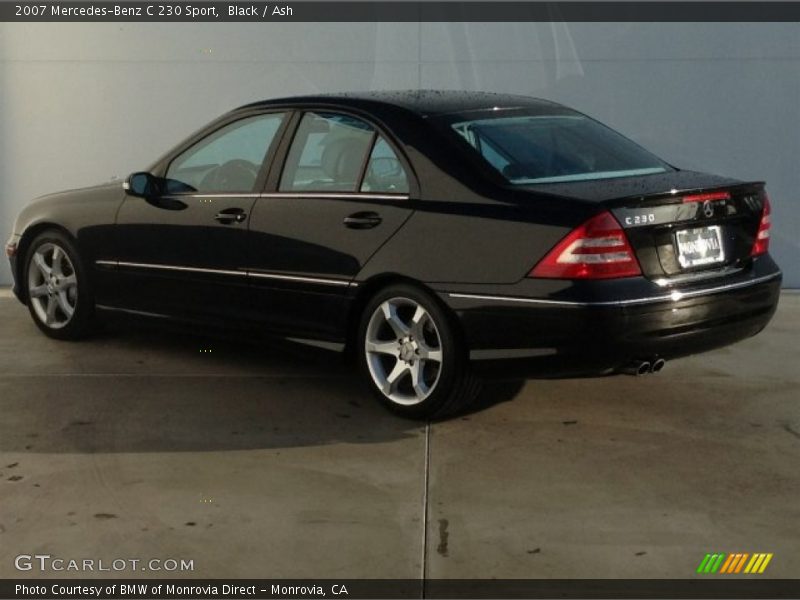 Black / Ash 2007 Mercedes-Benz C 230 Sport