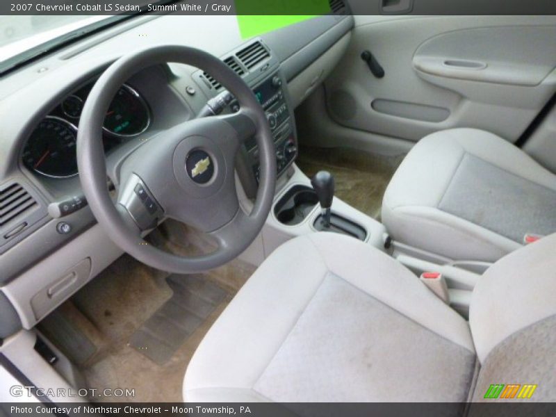 Summit White / Gray 2007 Chevrolet Cobalt LS Sedan