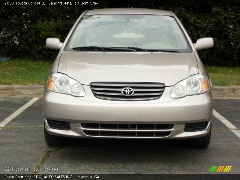 Sandrift Metallic / Light Gray 2003 Toyota Corolla LE