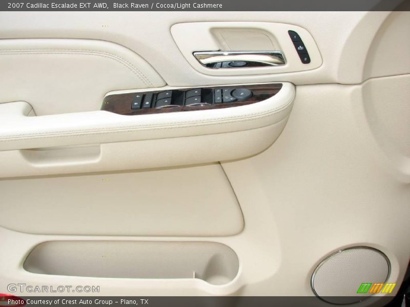 Black Raven / Cocoa/Light Cashmere 2007 Cadillac Escalade EXT AWD