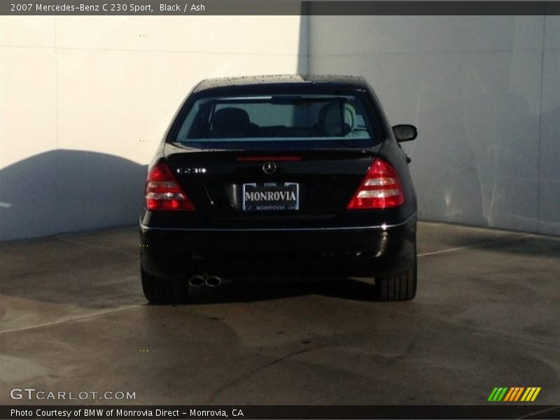 Black / Ash 2007 Mercedes-Benz C 230 Sport