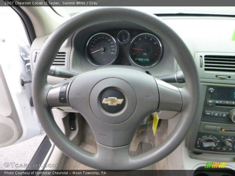 Summit White / Gray 2007 Chevrolet Cobalt LS Sedan