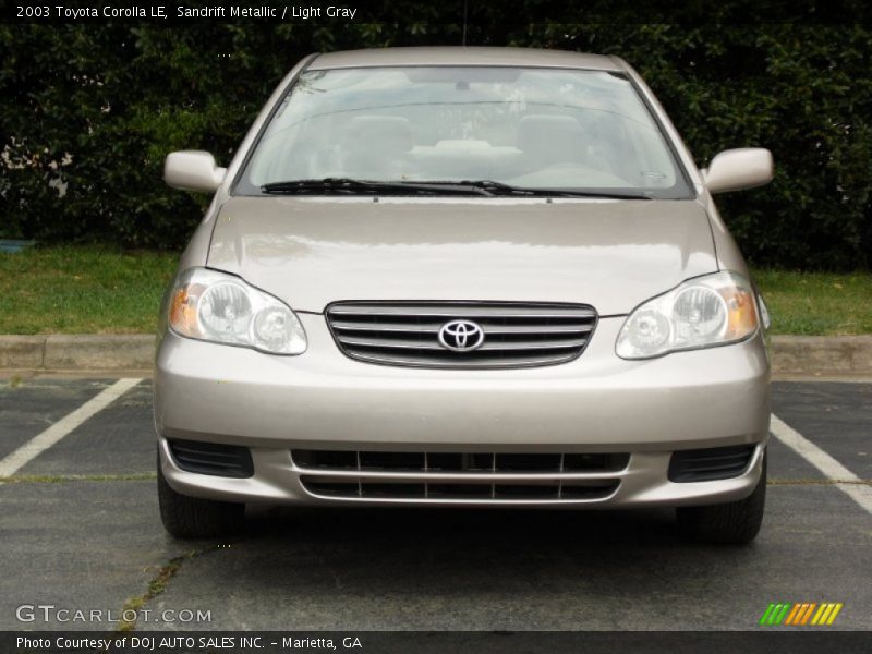Sandrift Metallic / Light Gray 2003 Toyota Corolla LE