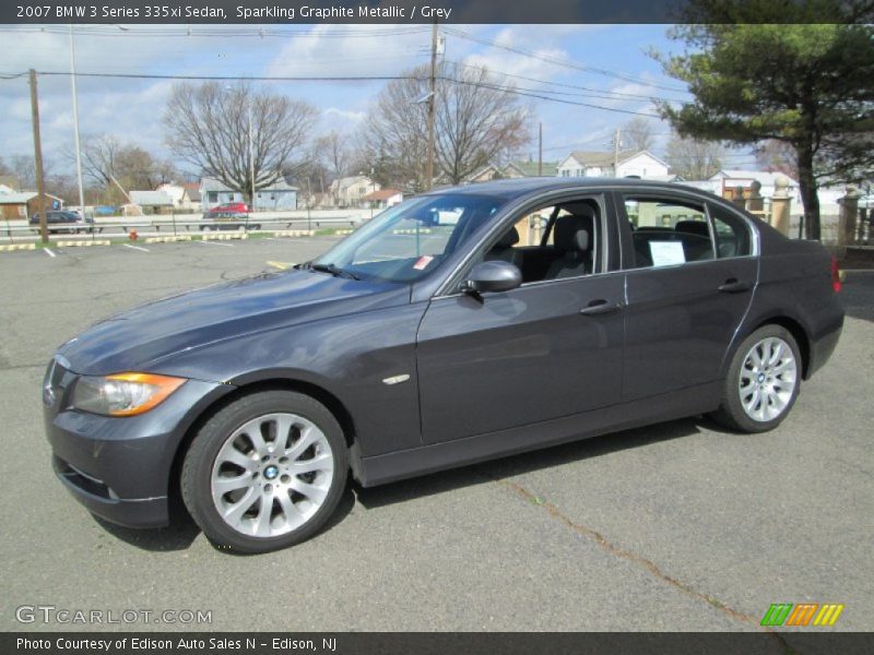 Sparkling Graphite Metallic / Grey 2007 BMW 3 Series 335xi Sedan