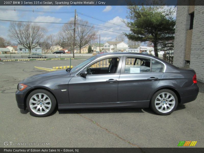 Sparkling Graphite Metallic / Grey 2007 BMW 3 Series 335xi Sedan