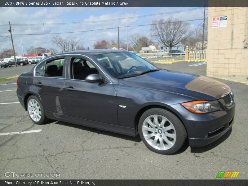 Sparkling Graphite Metallic / Grey 2007 BMW 3 Series 335xi Sedan