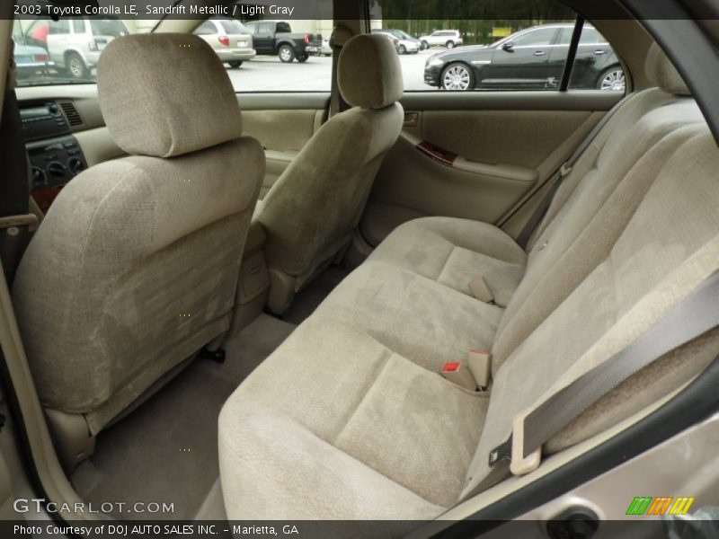 Sandrift Metallic / Light Gray 2003 Toyota Corolla LE