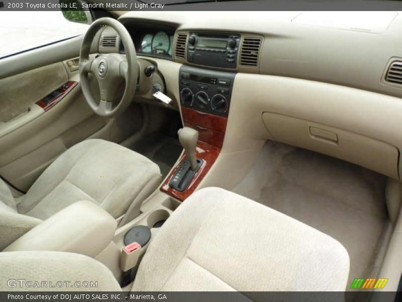 Sandrift Metallic / Light Gray 2003 Toyota Corolla LE