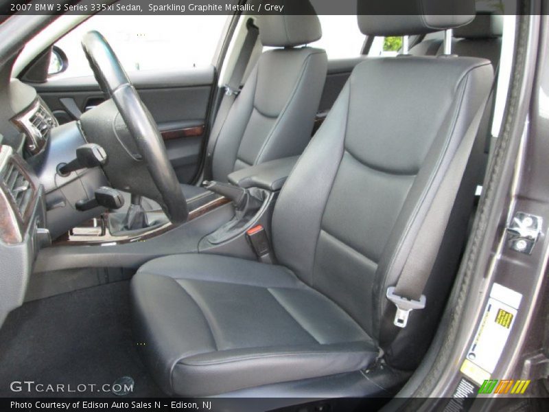 Sparkling Graphite Metallic / Grey 2007 BMW 3 Series 335xi Sedan