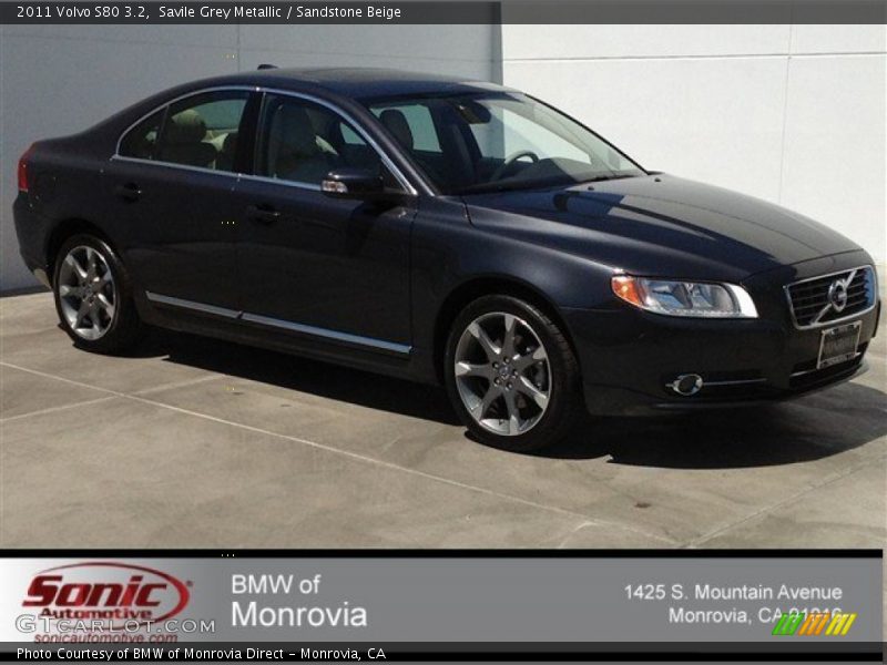 Savile Grey Metallic / Sandstone Beige 2011 Volvo S80 3.2