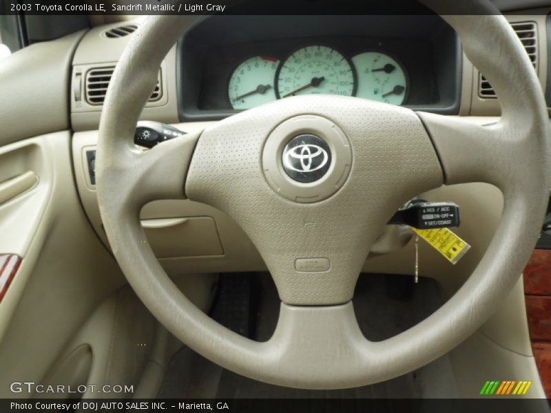 Sandrift Metallic / Light Gray 2003 Toyota Corolla LE