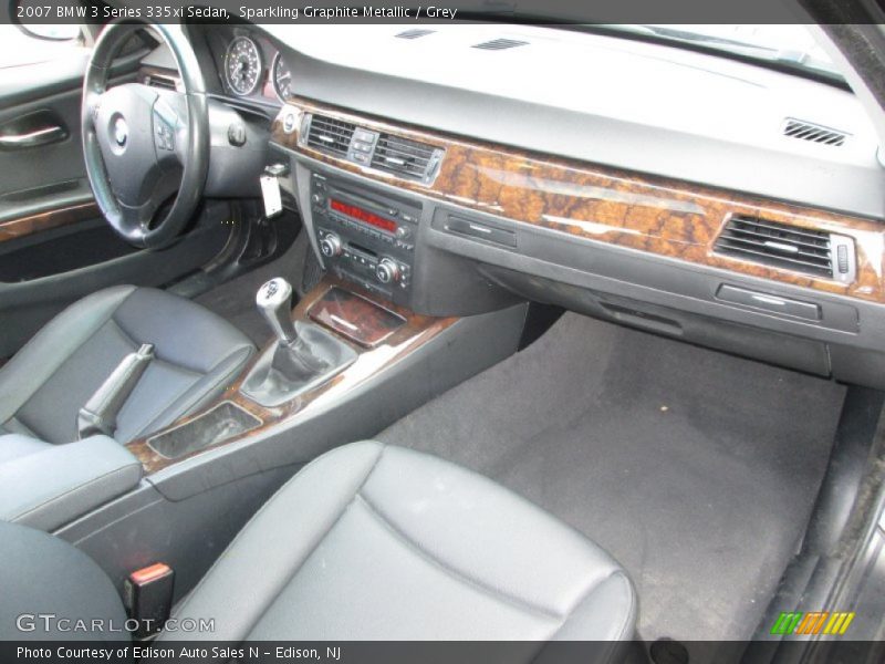 Sparkling Graphite Metallic / Grey 2007 BMW 3 Series 335xi Sedan